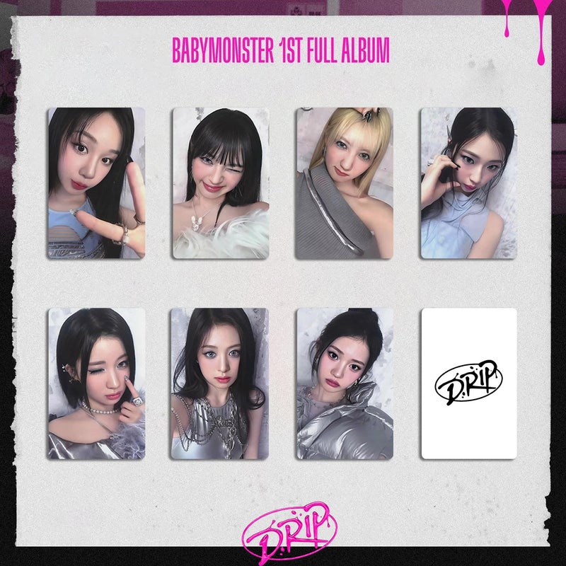 Babymonster Monster K4 Special Small Card Drip Peripheral Small Card Yg Flash Special Small Card Random Card - Image 1